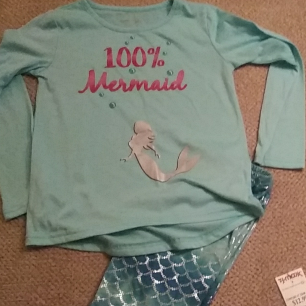Girls size 8 komar kids mermaid outfit